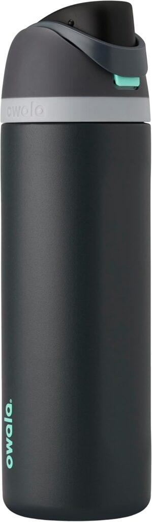 Owala FreeSip Stainless Steel Water Bottle 24 oz Foggy Tide